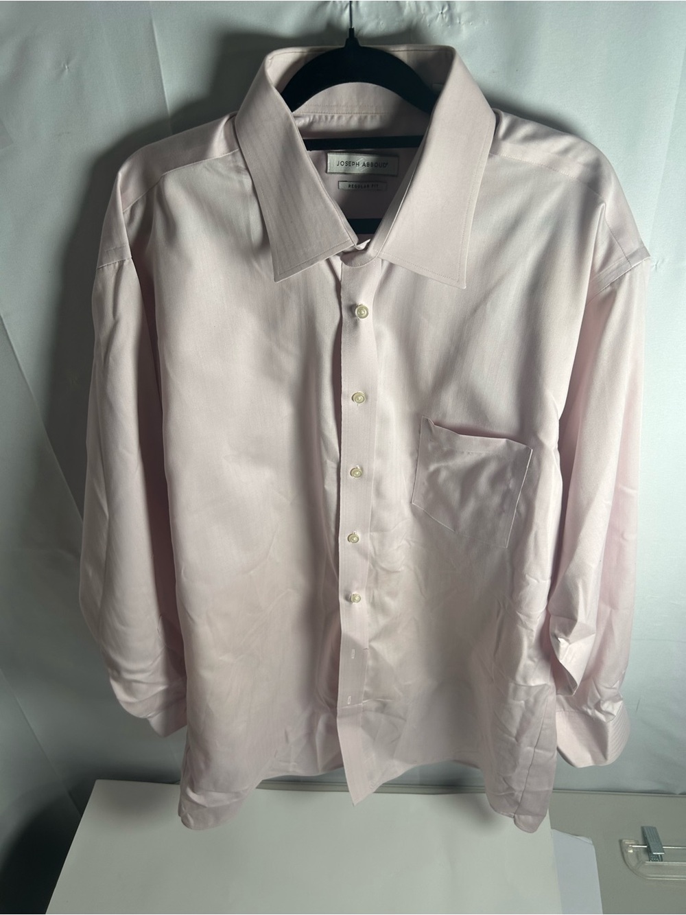 Joseph Abboud Pale Pink Men's Dress Shirt 18  36/37